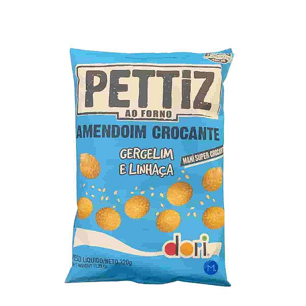 Amendoim Crocante Pettiz Gergelim e Linhaça Dori 320g