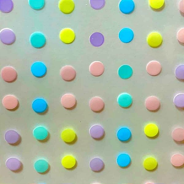 Saco Poa Candy Bolinhas Coloridas 11x19,5cm com 50 unidades