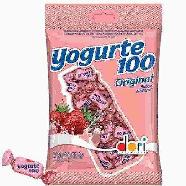 Bala Mastigável Yogurte 100 Dori 100g