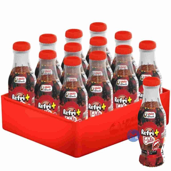 Mini Balas Refri+Cola União Alimentos com 12 unidades