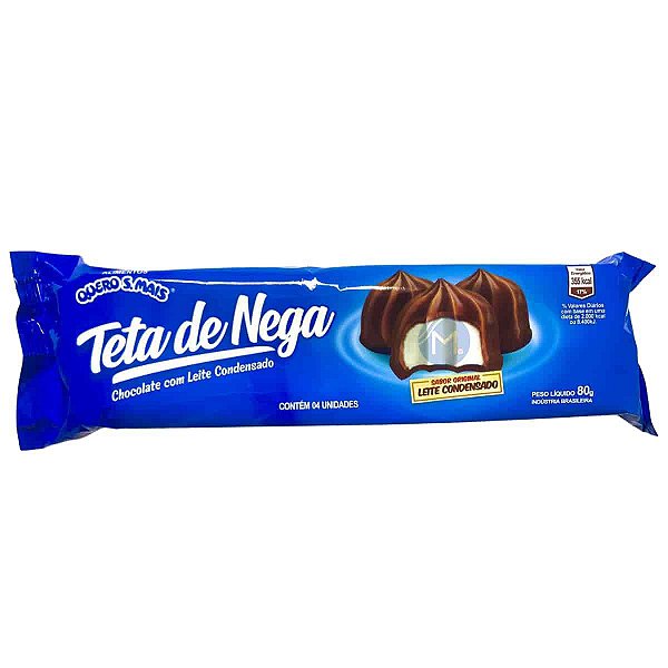 Teta de Nega Chocolate com Leite Condensado Quero Mais 80g