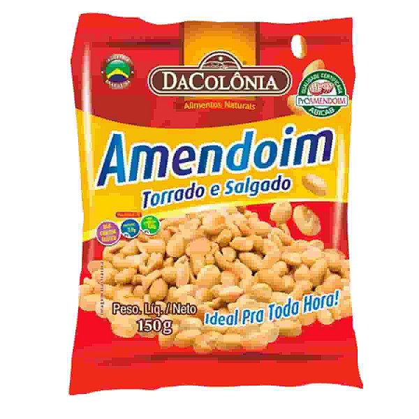Amendoim Torrado e Salgado DaColônia 150g