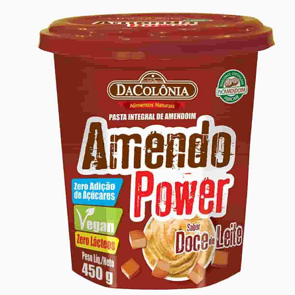 Pasta de Amendoim Amendopower Doce de Leite 450 gramas DaColônia