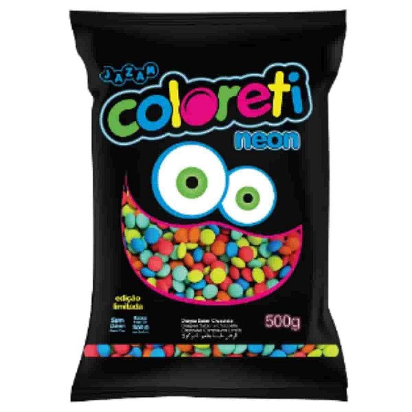 Confete Coloreti Mini Neon Jazam 500g