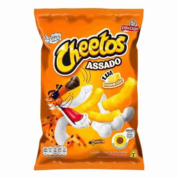 Salgadinho de Milho Cheetos Queijo Parmesão Lua Elma Chips 40g