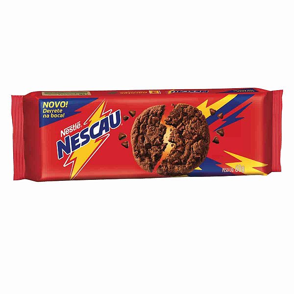 Biscoito Cookie Nescau com Gotas de Chocolate 60g Nestlé