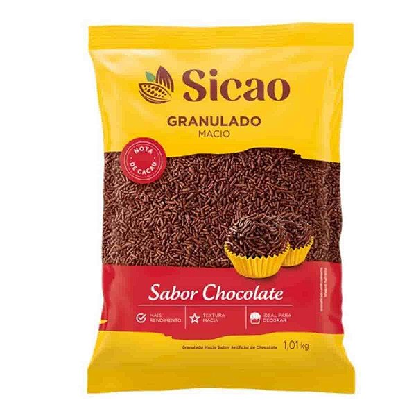 Granulado Macio Chocolate Sicao 1,01kg