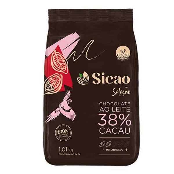 Chocolate ao Leite Sicao Seleção Gotas 38% Cacau 1,01kg