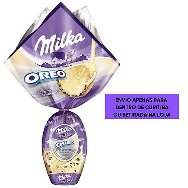 Ovo de Páscoa Oreo Branco Milka 156g