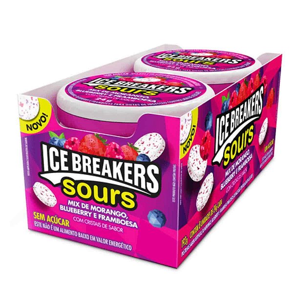 Ice Breakers Sours com 8 unidades de 24g