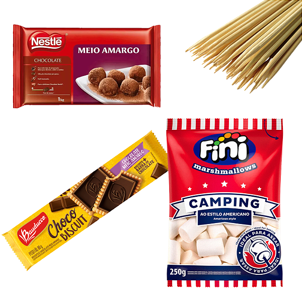 Kit para fazer S'mores Mercadoce