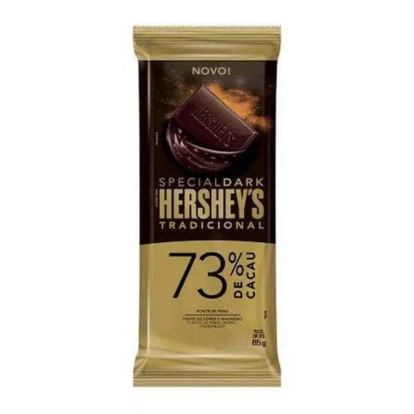 Barra de Chocolate Hersheys Special Dark 73%  Cacau 85g