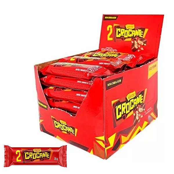 Caixa Chocolate Crocante Garoto com 30 unidades de 25g cada | Compre n -  Mercadoce - Doces, Confeitaria e Embalagem