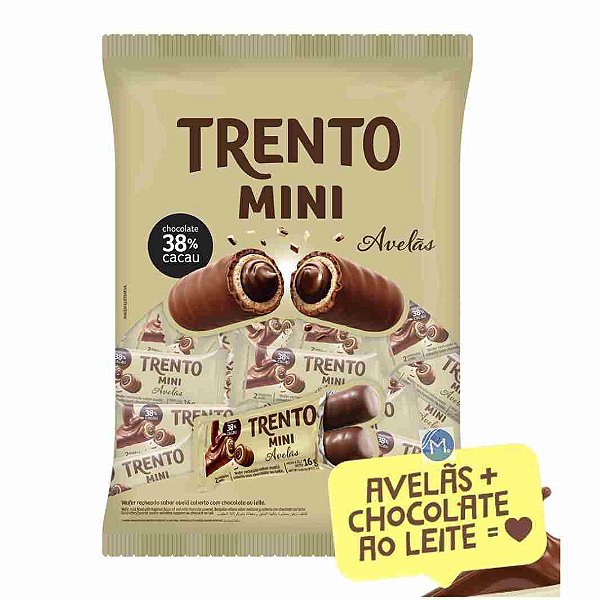 Chocolate com Wafer Trento Mini Avelã 800g