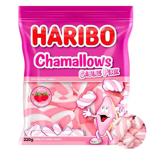 Marshmallow Cables Pink Haribo 220g