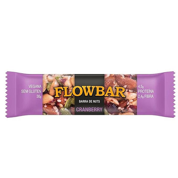 Barra de Nuts Cranberry Flowbar 30g