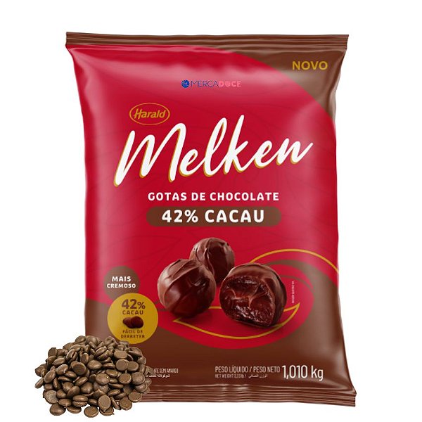 Gotas de Chocolate Melken 42% Cacau 1,010kg