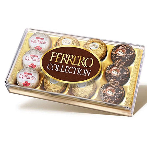Caixa de Bombom Ferrero Collection Bandeja com 12 unidades