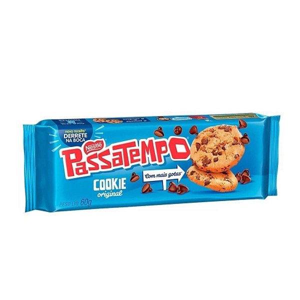 Passatempo Cookie Gotas Chocolate 60g Nestlé