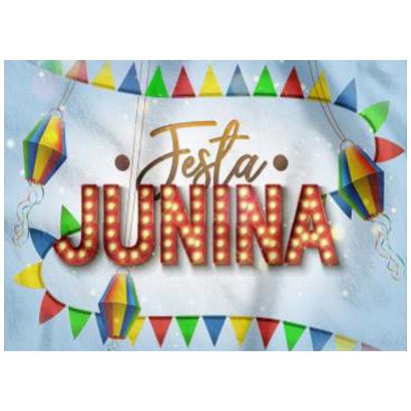 Painel em TNT Festa Junina Bandeirola 1,00x1,40m