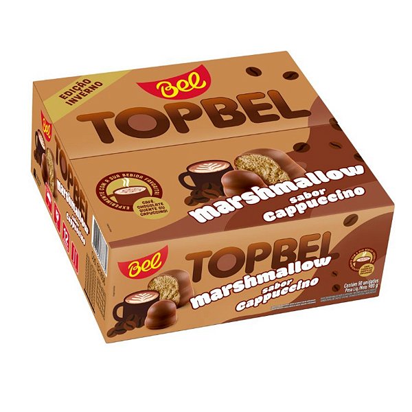 TopBel Ao Leite Recheio Sabor Cappuccino 50 unidades
