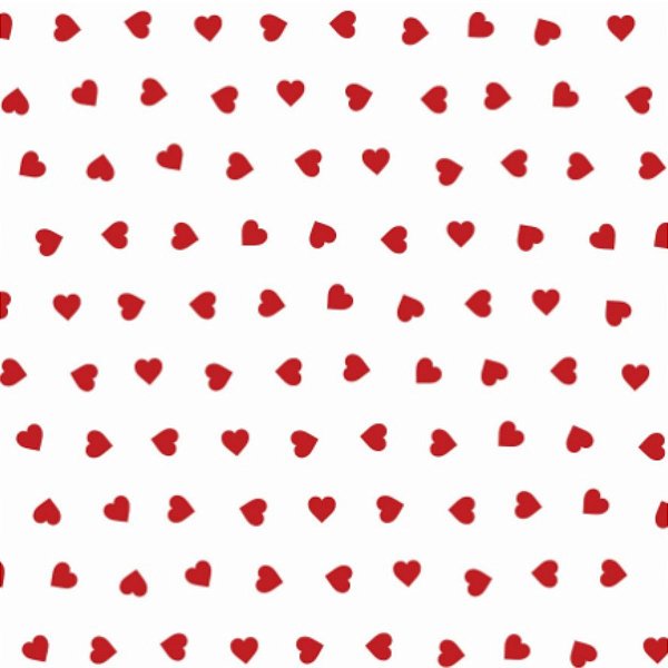Saco Decorado Coração Vermelho 15x22cm com 50 un Carber