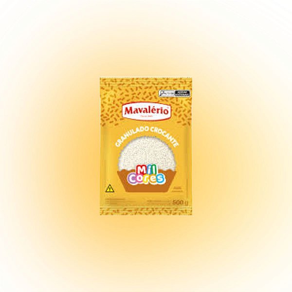 Granulado Crocante Branco Mil Cores Mavalério 500g