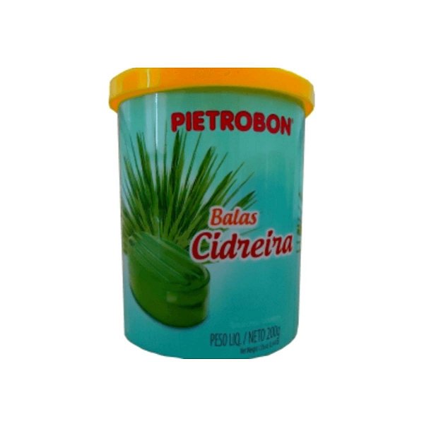 Bala chá de Cidreira Pote com 200g Pietrobon