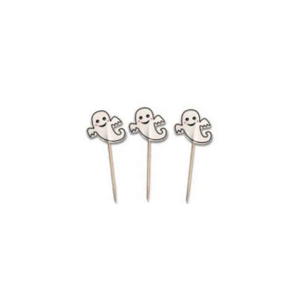 Palito Decorativo De Halloween Com 12 un Fantasma
