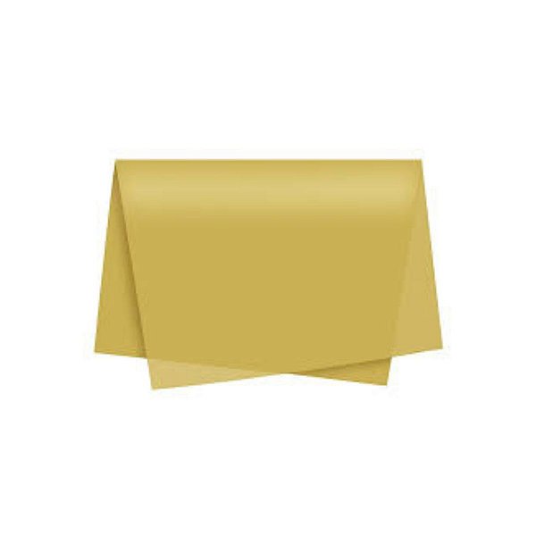 Papel Seda Auto Serv Ouro 49x69cm Com 3 un  Packpel