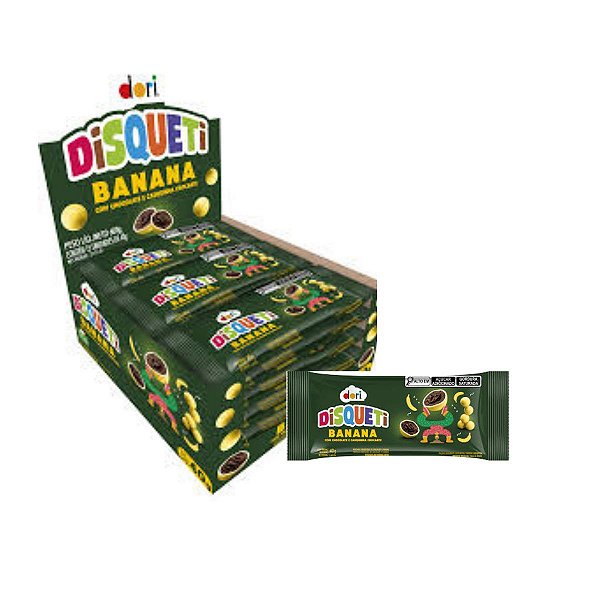 Disqueti Choco Banana Confeitado 15x40g Dori