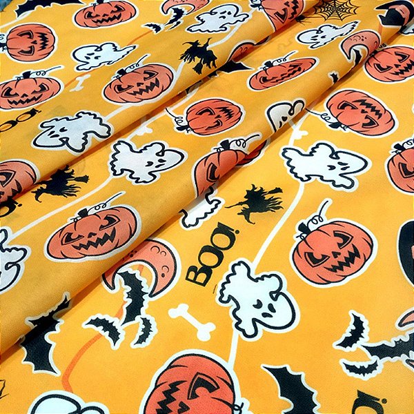TNT Halloween Laranja Fantasma 2,00m x 1,40m