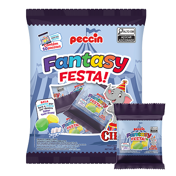 Bala Fantasy Festa Circo 235g Peccin