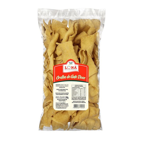 Biscoito Orelha De Gato Doce 200g