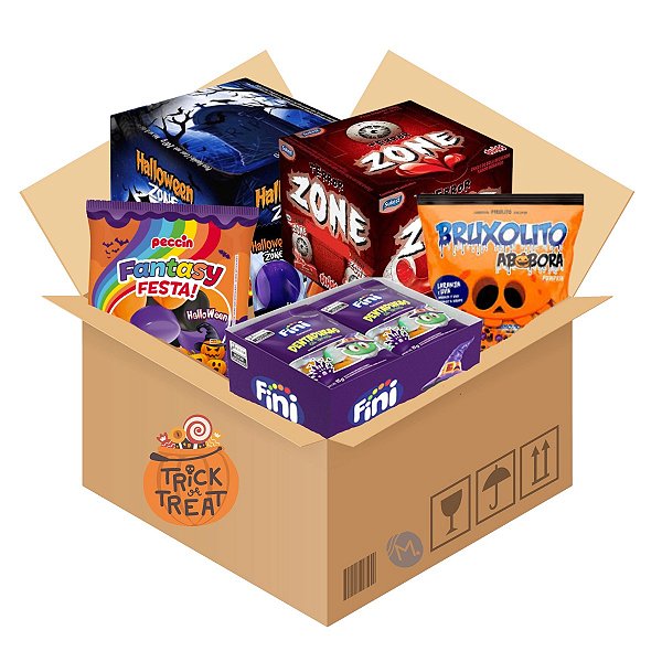 Kit Halloween 5 doces para Doces ou Travessuras