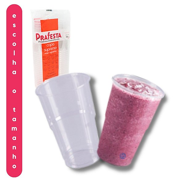 Copo Supremo 200ml 300ml  Prafesta - Escolha o tamanho