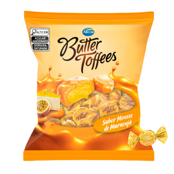 Bala Butter Toffees Maracujá 100g