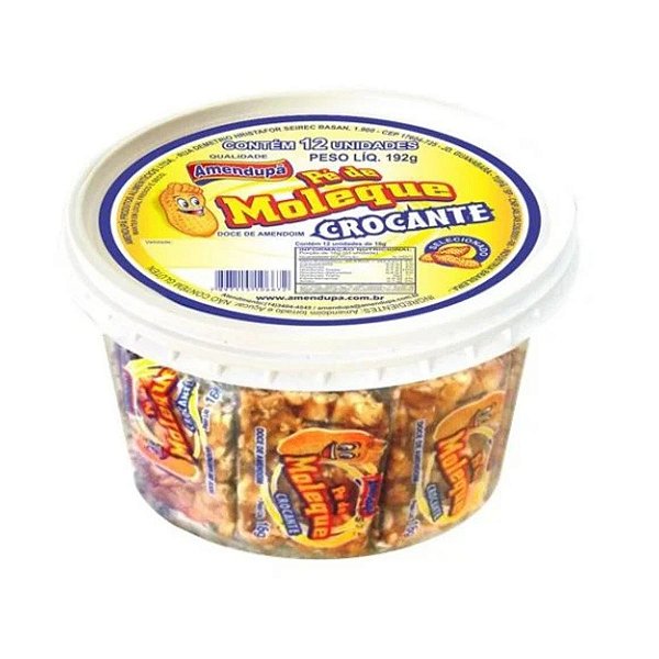 Pé De Moleque Crocante 192g 12un Amendupã