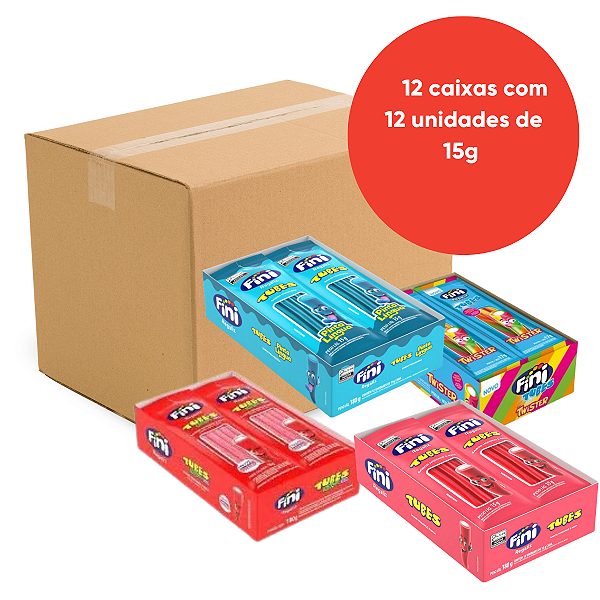 Caixa Sortida 12 Caixas Fini Tubes 12 unidades de 15g