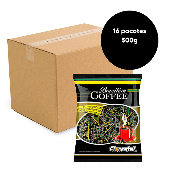 Caixa Bala Café Brazilian Coffee com 16 pacotes 500g - Florestal