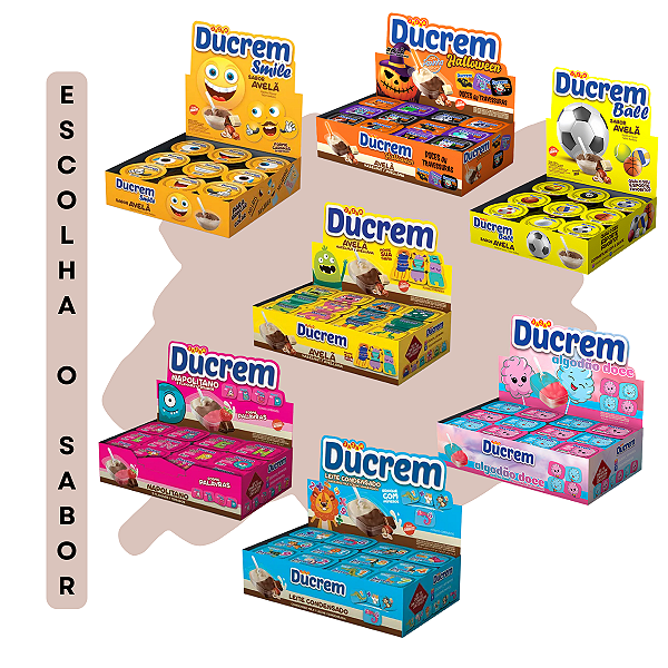 Caixa Creme Ducrem Jazam com pazinha Escolha o sabor