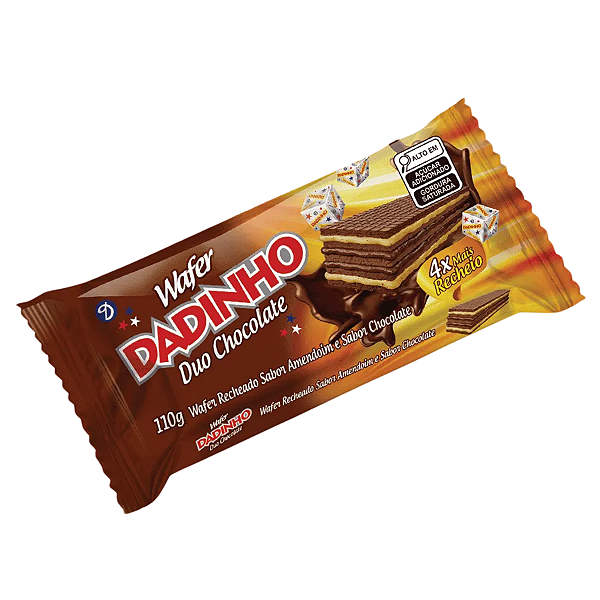 Dadinho Wafer Duo Chocolate