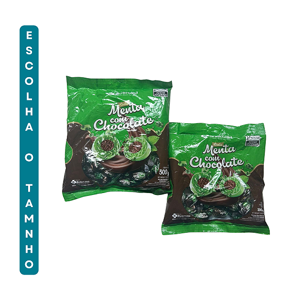 Bala De Menta Com Chocolate Escolha o Tamanho - Soberana