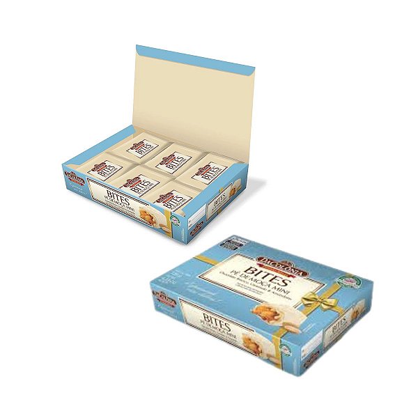 Pé de Moça Bites Chocolate Branco 120g - Dacolônia
