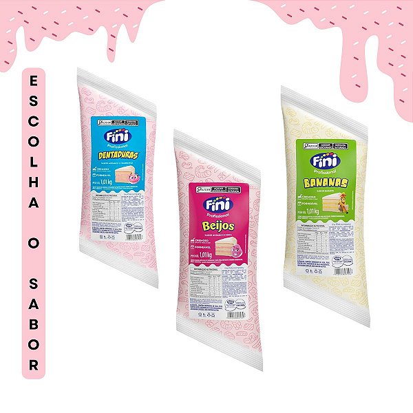 Recheio e Cobertura Fini - Escolha o Sabor