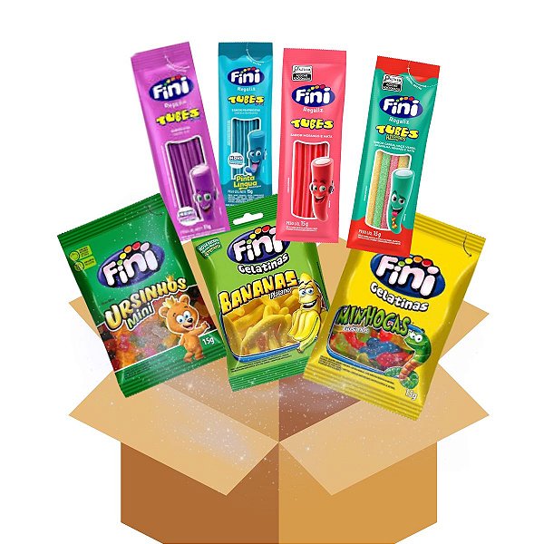 Kit 84 pacotes de Bala Fini de 15g Variados