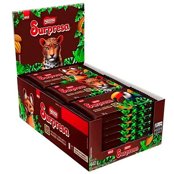 Tablete de Chocolate Ao Leite 22 unidades de 20g - SURPRESA
