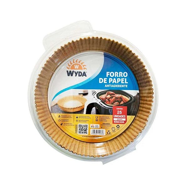 Forro de papel Antiaderente Redondo Grande AirFryer - Wyda