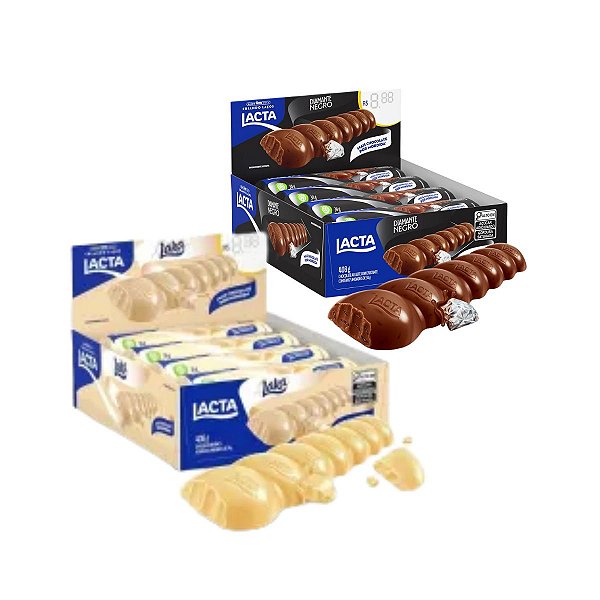 Kit 2 Caixas Laka + Diamante Negro Lacta Display 12x28g
