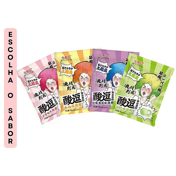 Bala Importada Azeda 65g Escolha o sabor